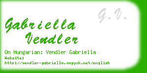 gabriella vendler business card
